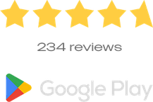 Google Play rating, 4.5 stars